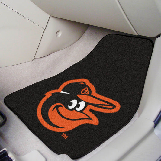 Baltimore Orioles Front Carpet Car Mat Set - 2 Pieces - Baltimore Orioles