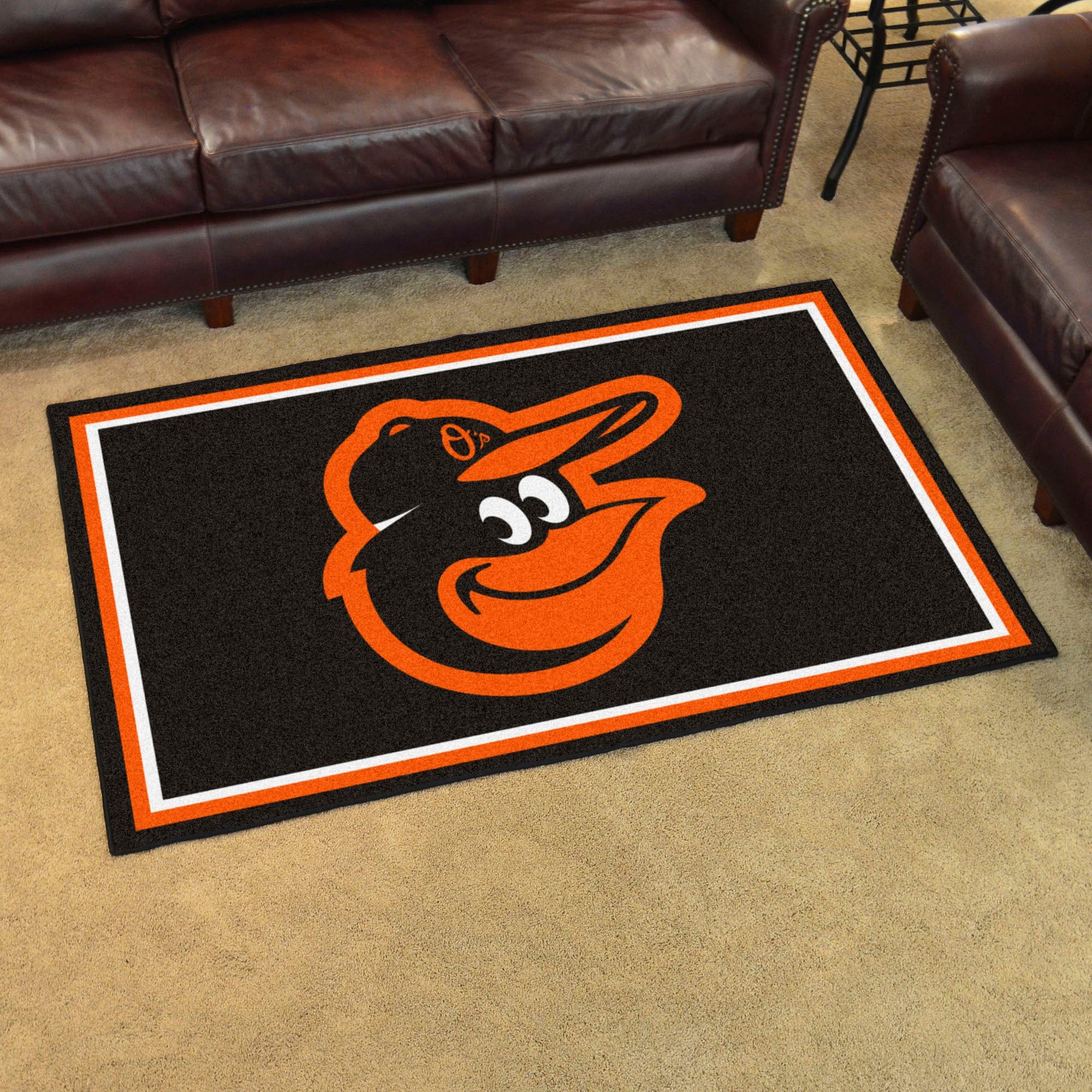 Baltimore Orioles 4ft. x 6ft. Plush Area Rug - Baltimore Orioles