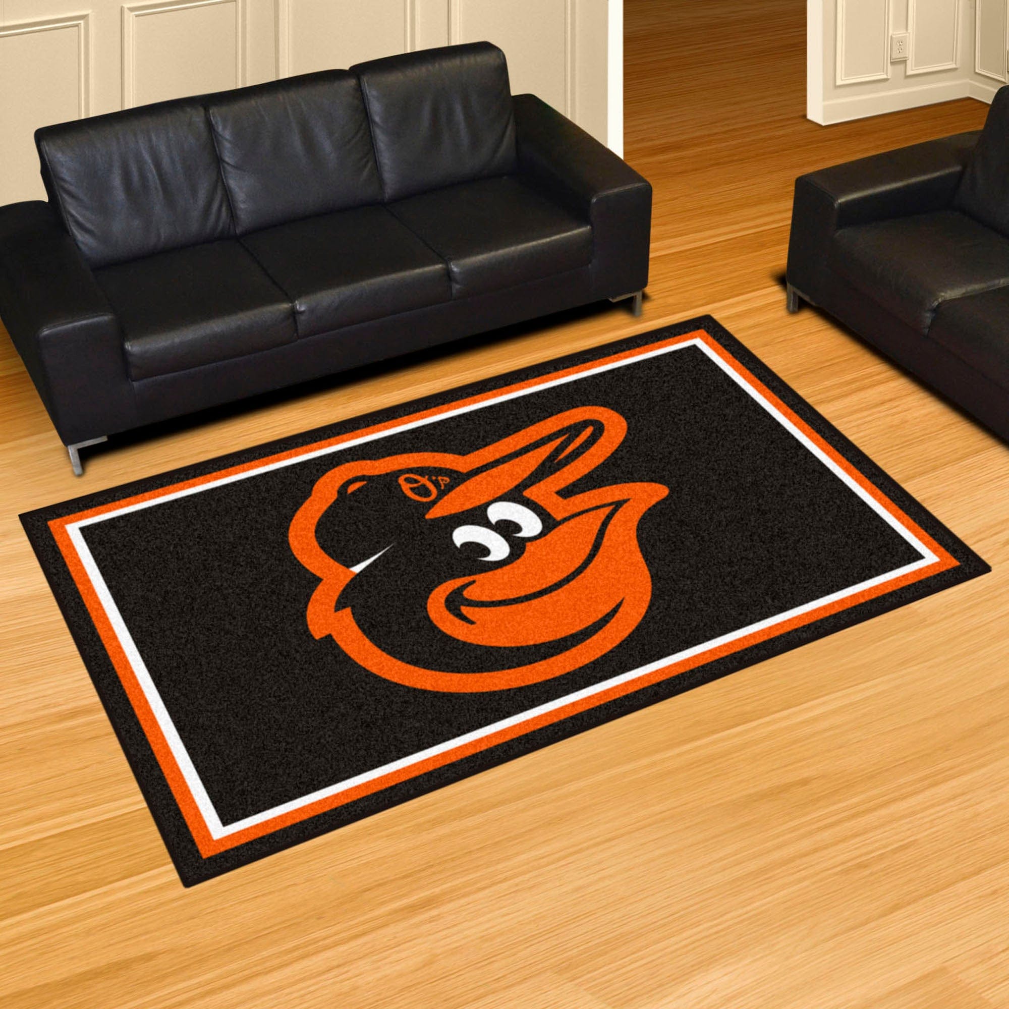 Baltimore Orioles 5ft. x 8 ft. Plush Area Rug - Baltimore Orioles