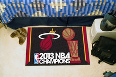 Miami Heat 2013 NBA Champions Starter Mat Accent Rug - 19in. x 30in.