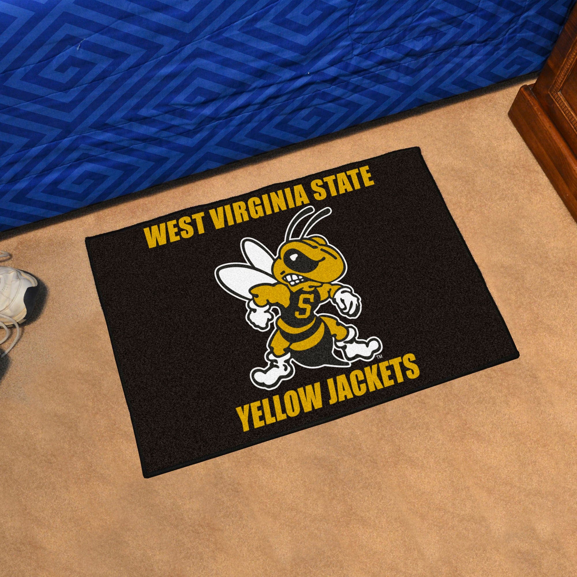 West Virginia State Yellow Jackets Starter Mat Accent Rug - 19in. x 30in.