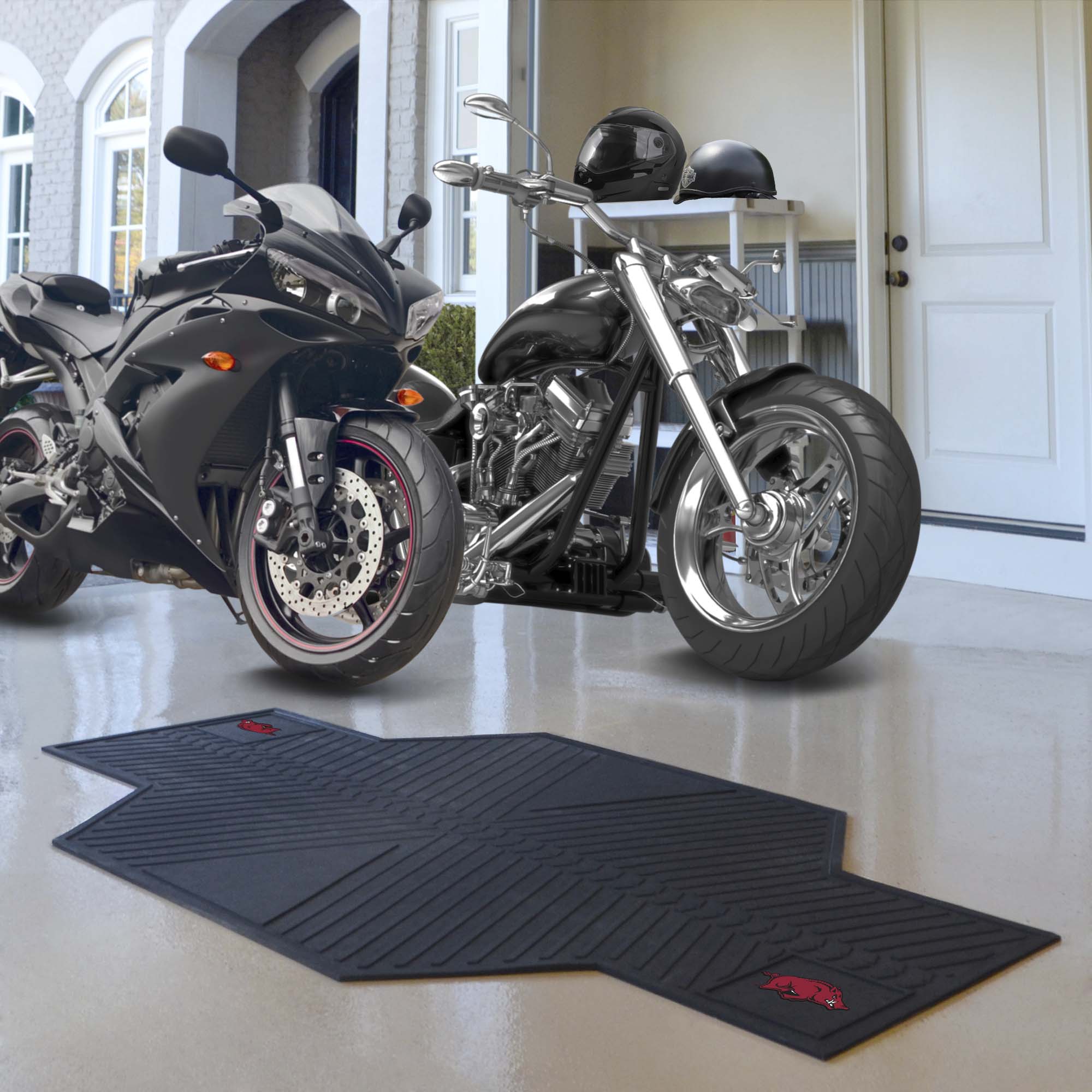 Arkansas Razorbacks Motorcycle Mat