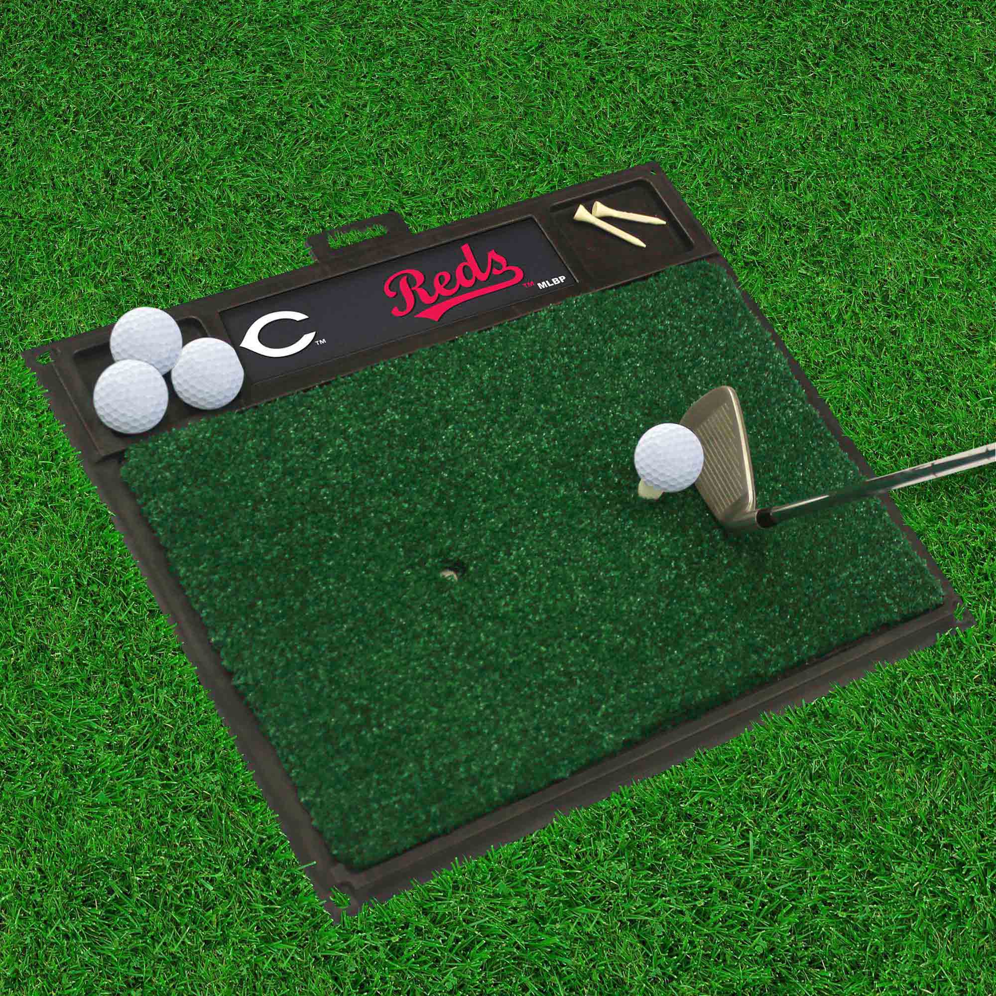 Cincinnati Reds Golf Hitting Mat