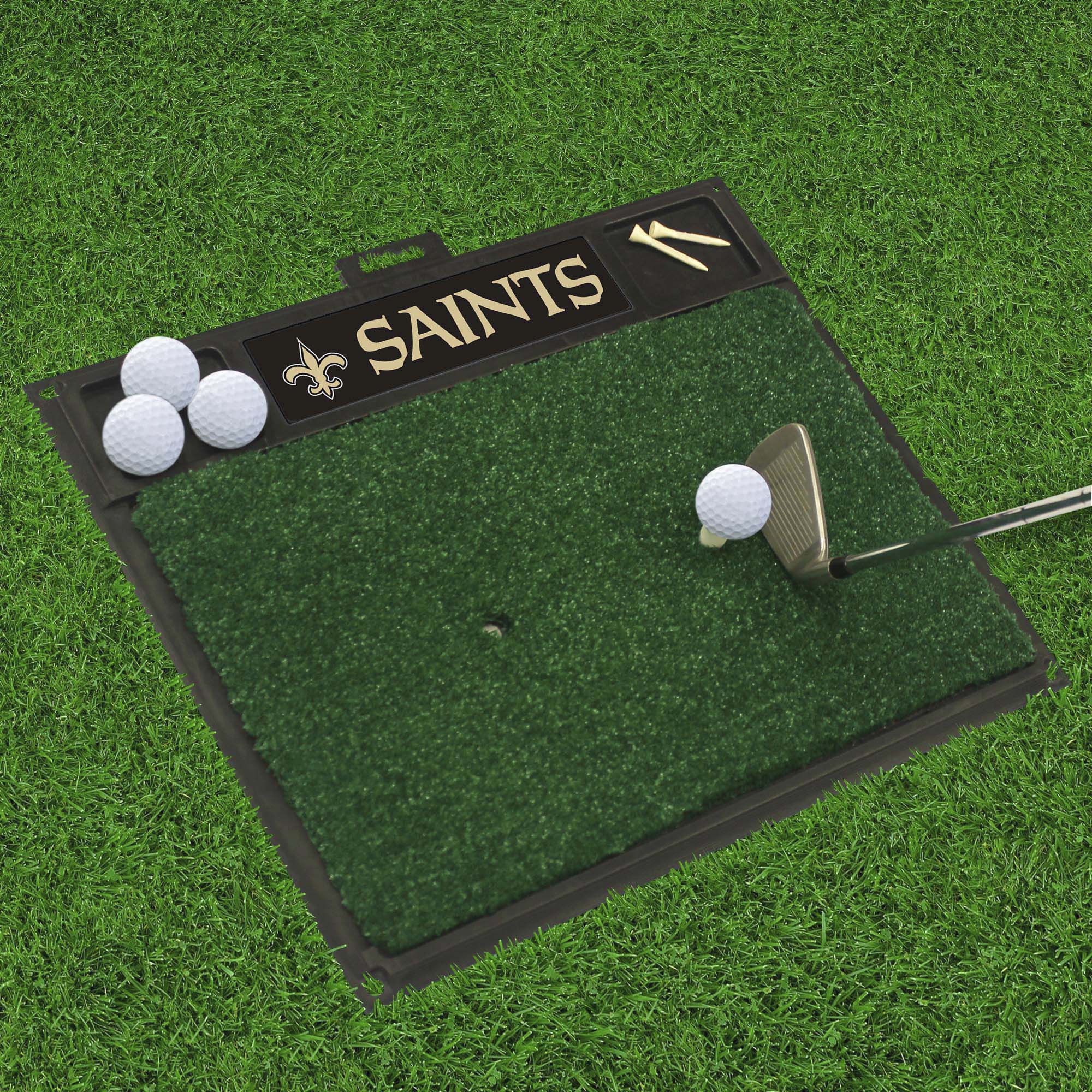 New Orleans Saints Golf Hitting Mat