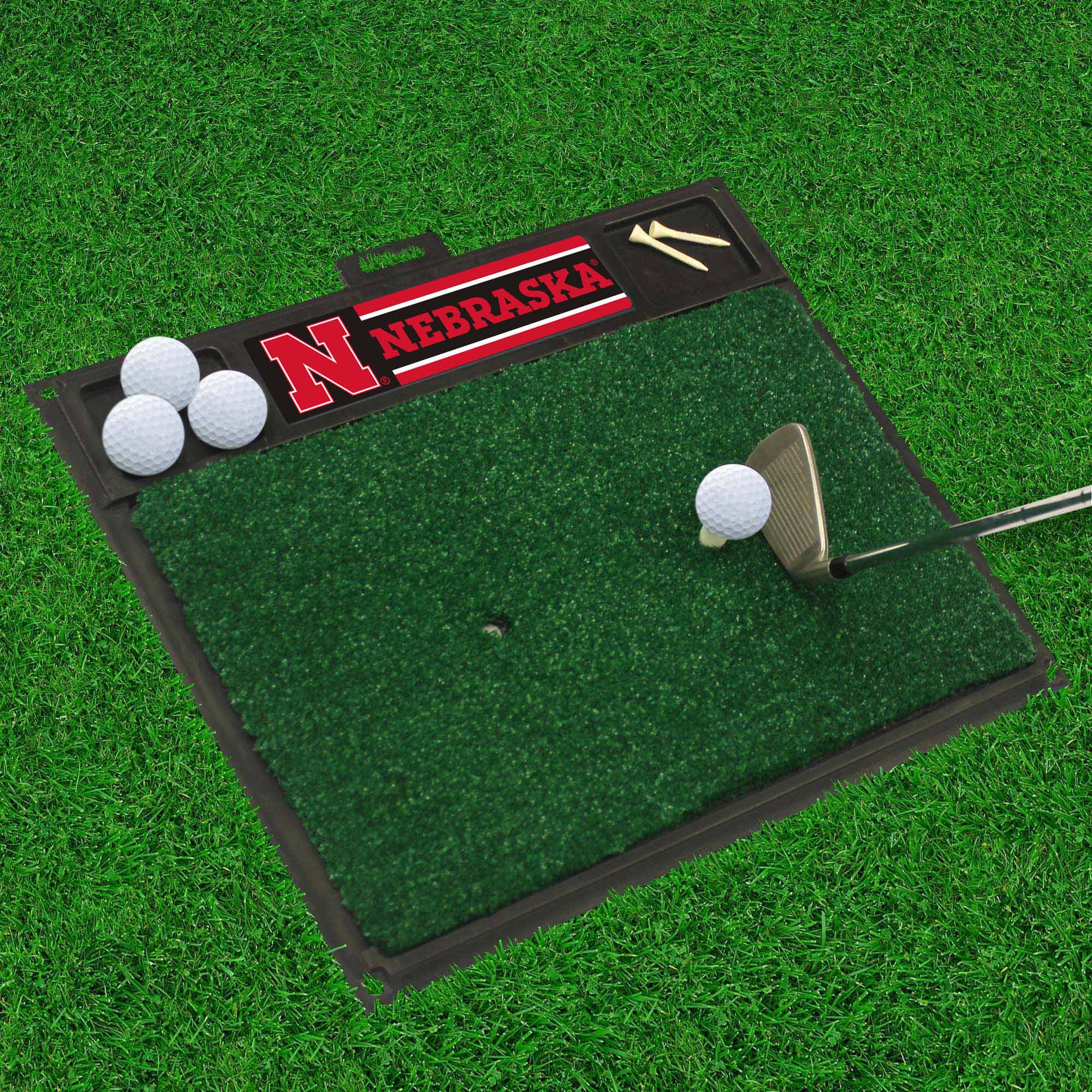 Nebraska Cornhuskers Golf Hitting Mat