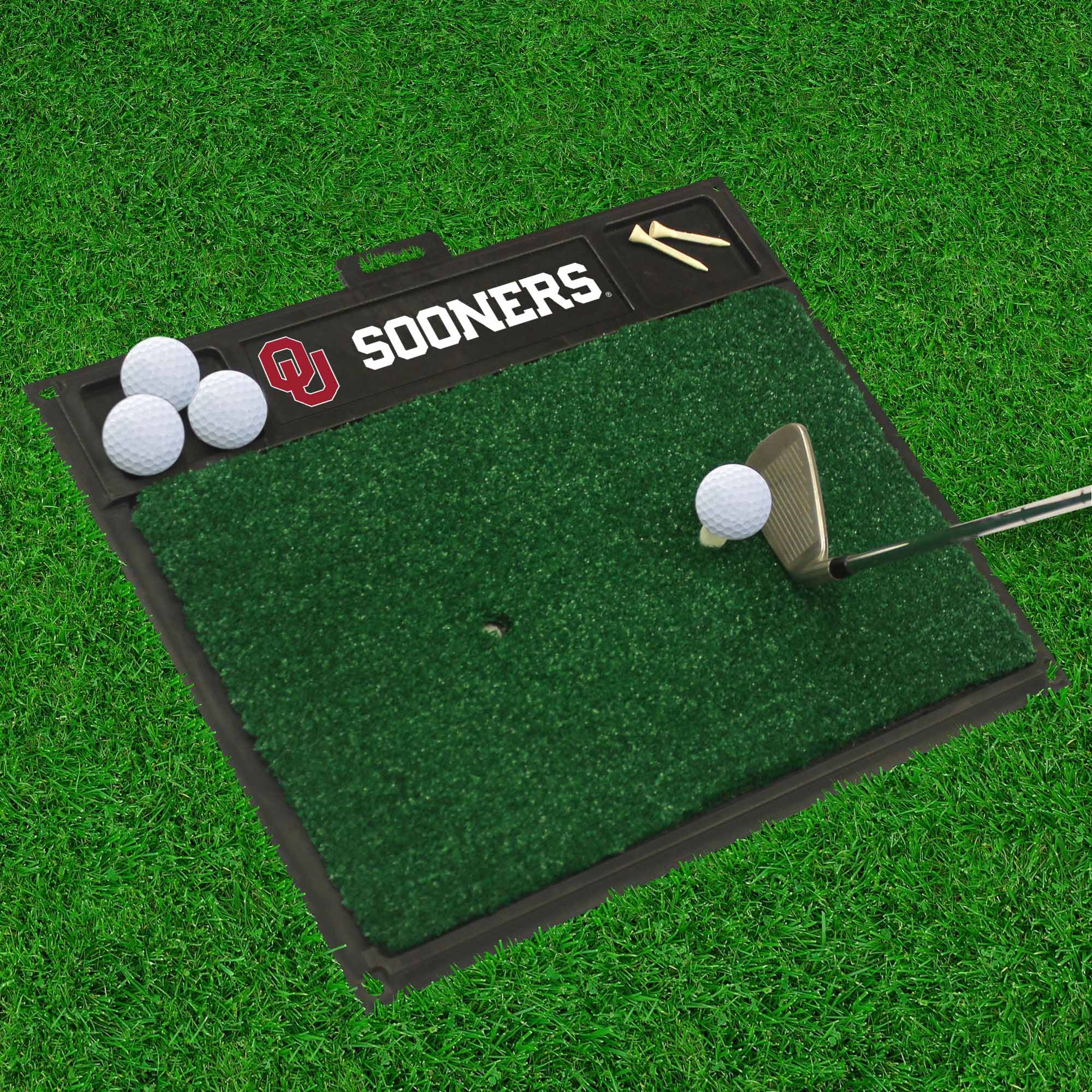 Oklahoma Sooners Golf Hitting Mat