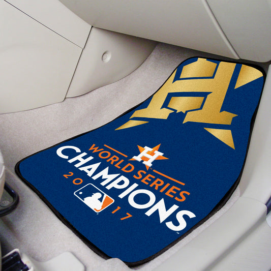 Houston Astros 2017 MLB World Series Champions Front Carpet Car Mat Set - 2 Pieces