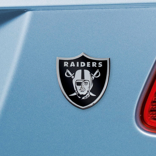 Las Vegas Raiders 3D Chrome Metal Emblem - Las Vegas Raiders