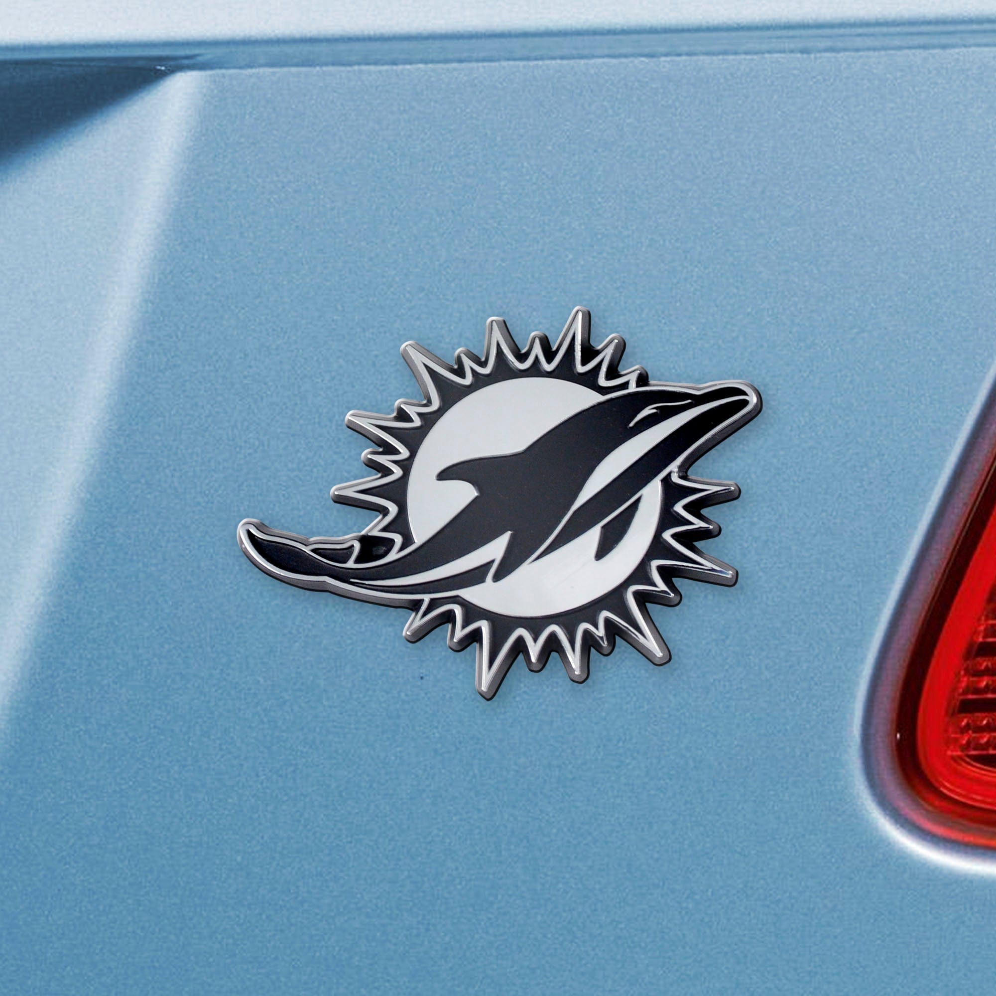 Miami Dolphins 3D Chrome Metal Emblem