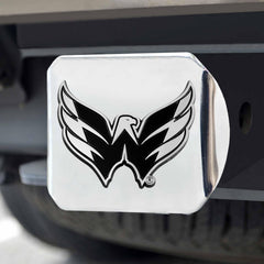 Washington Capitals Chrome Metal Hitch Cover with Chrome Metal 3D Emblem