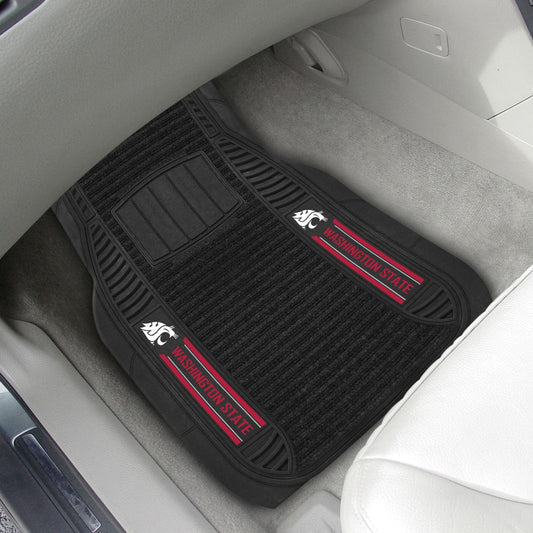 Washington State Cougars 2 Piece Deluxe Car Mat Set