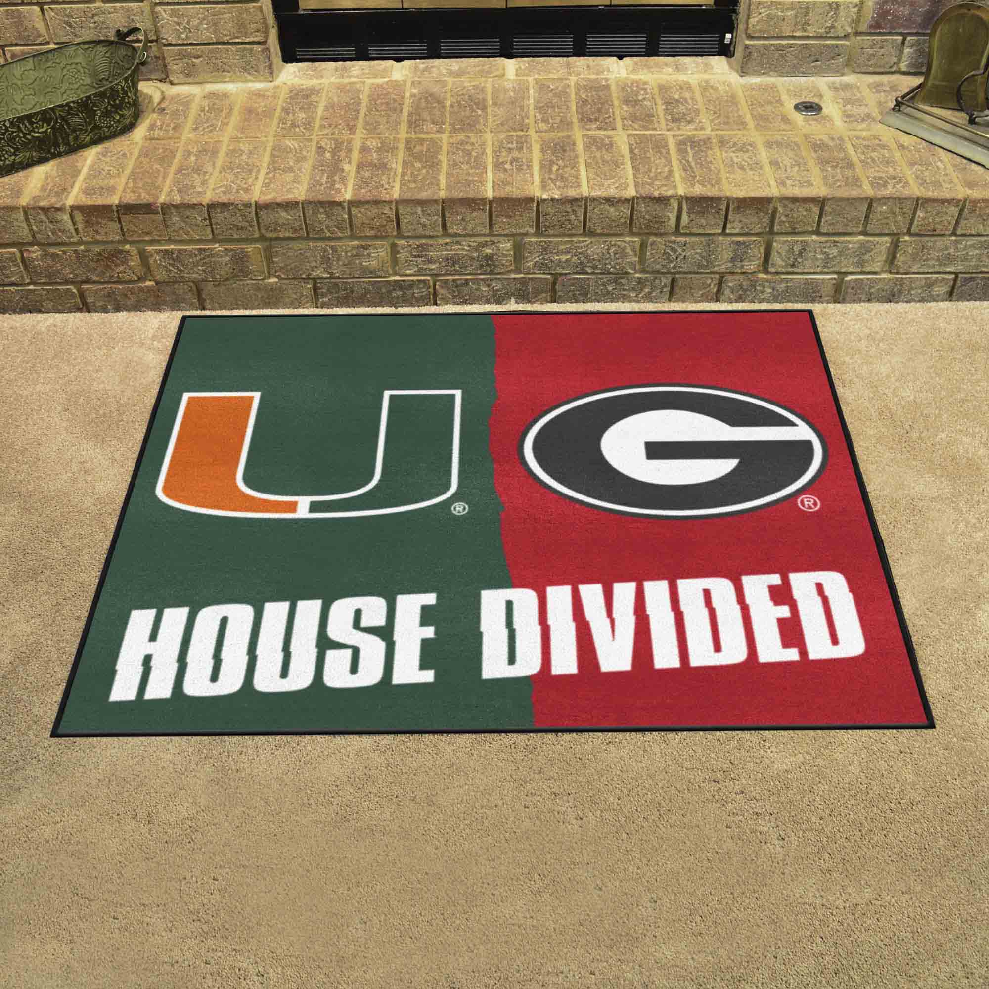 House Divided - Miami / Georgia House Divided House Divided Rug - 34 in. x 42.5 in. - House Divided - Miami / Georgia