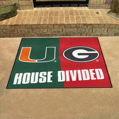 House Divided - Miami / Georgia House Divided House Divided Rug - 34 in. x 42.5 in. - House Divided - Miami / Georgia