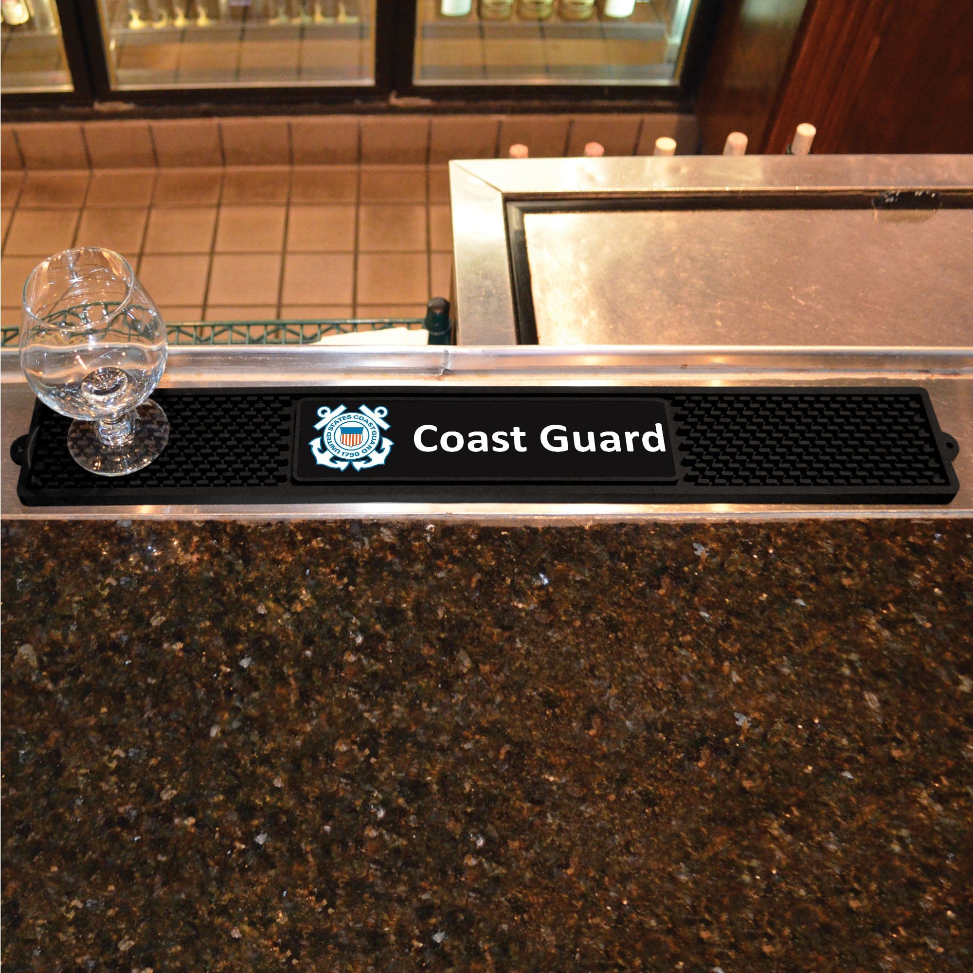 U.S. Coast Guard Bar Drink Mat - 3.25in. x 24in.