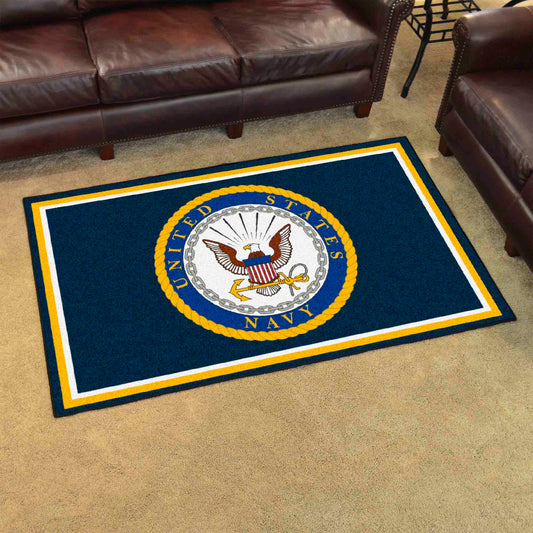 U.S. Navy 4ft. x 6ft. Plush Area Rug