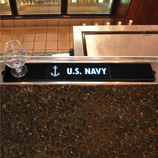 U.S. Navy Bar Drink Mat - 3.25in. x 24in.