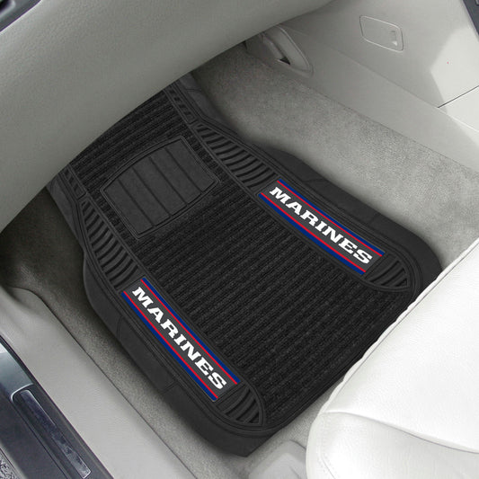 U.S. Marines 2 Piece Deluxe Car Mat Set