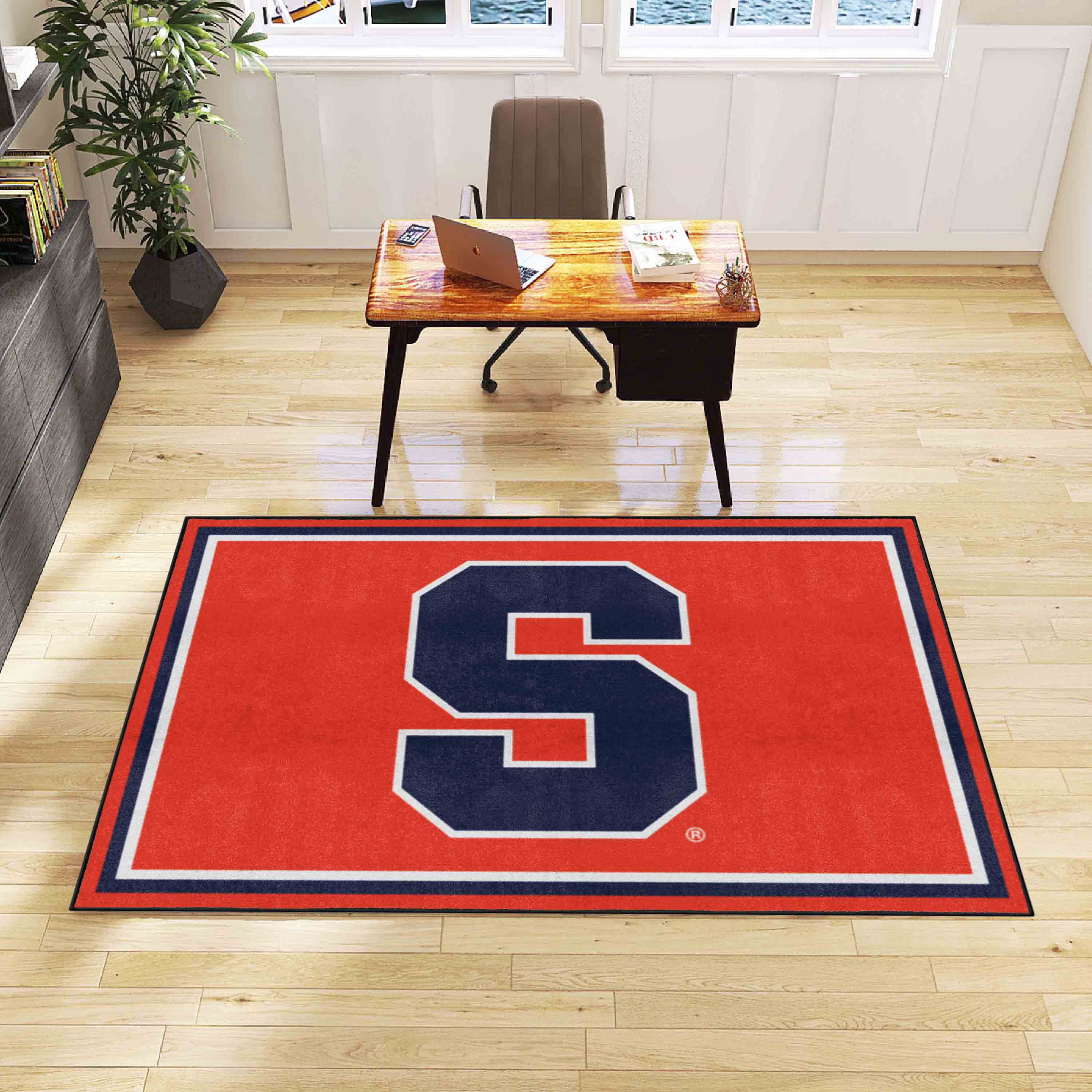 Syracuse Orange 5ft. x 8 ft. Plush Area Rug