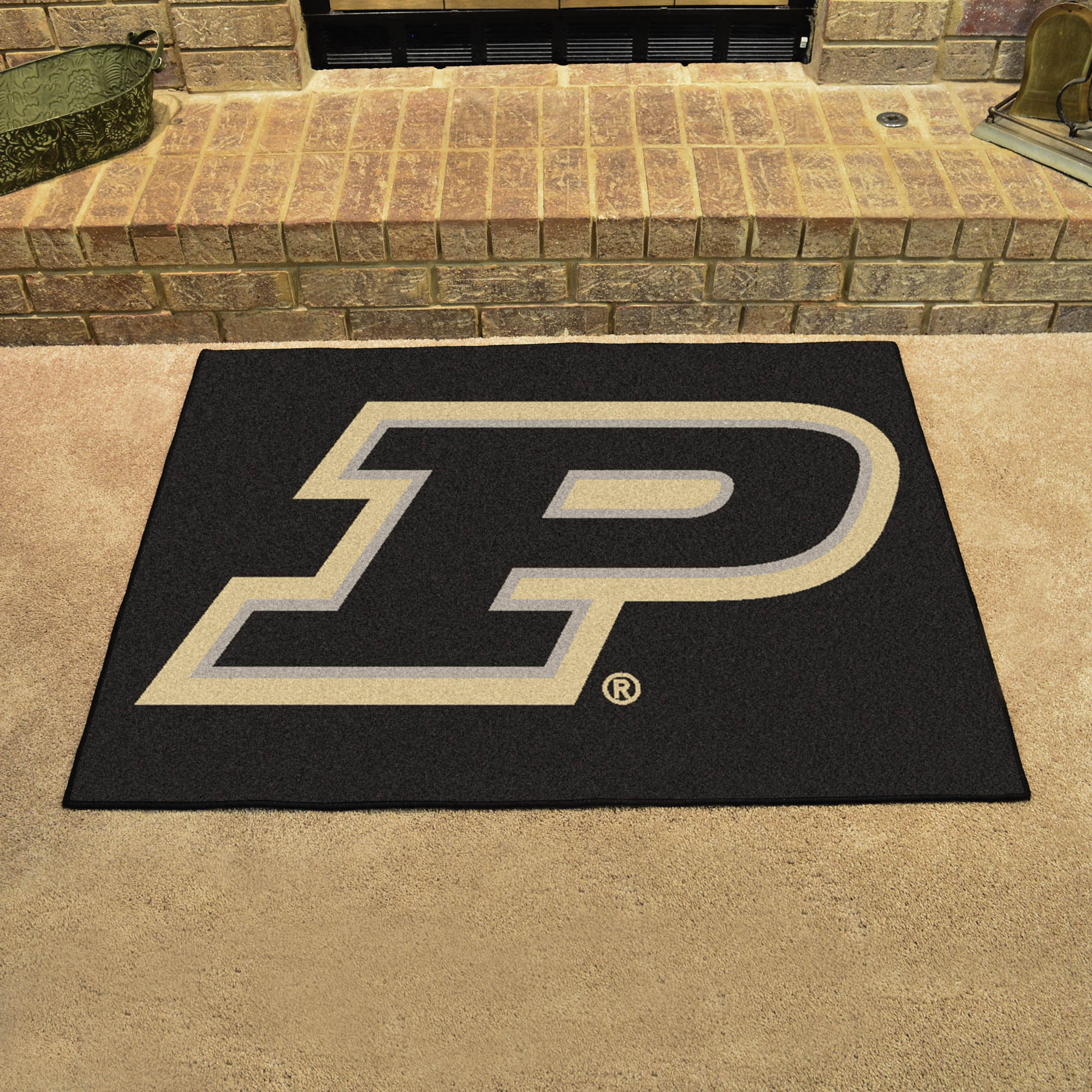 Purdue Boilermakers All-Star Rug - 34 in. x 42.5 in., P Logo - Purdue