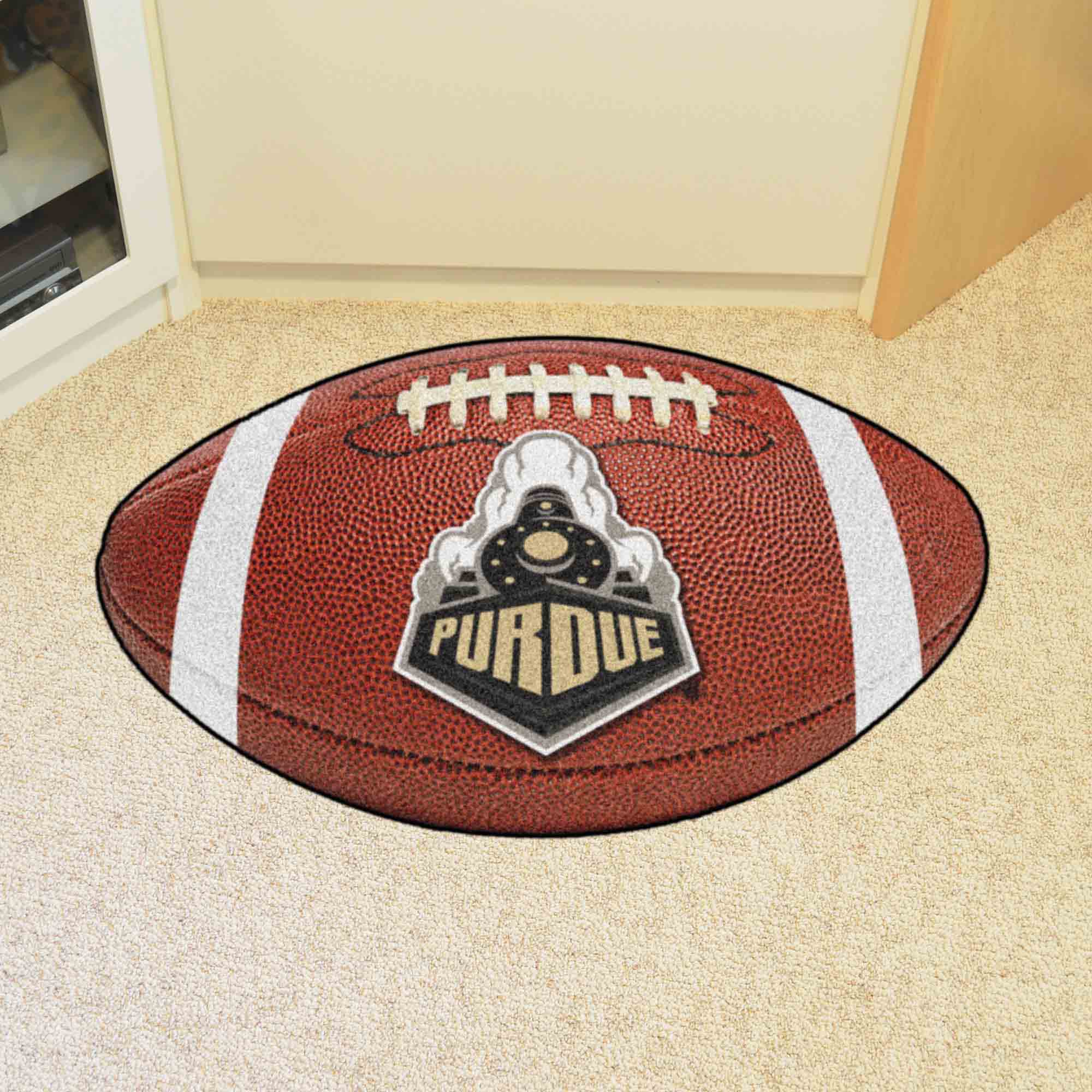 Purdue Boilermakers Football Rug - 20.5in. x 32.5in., P Logo