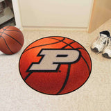 Purdue Boilermakers Basketball Rug - 27in. Diameter, P Logo