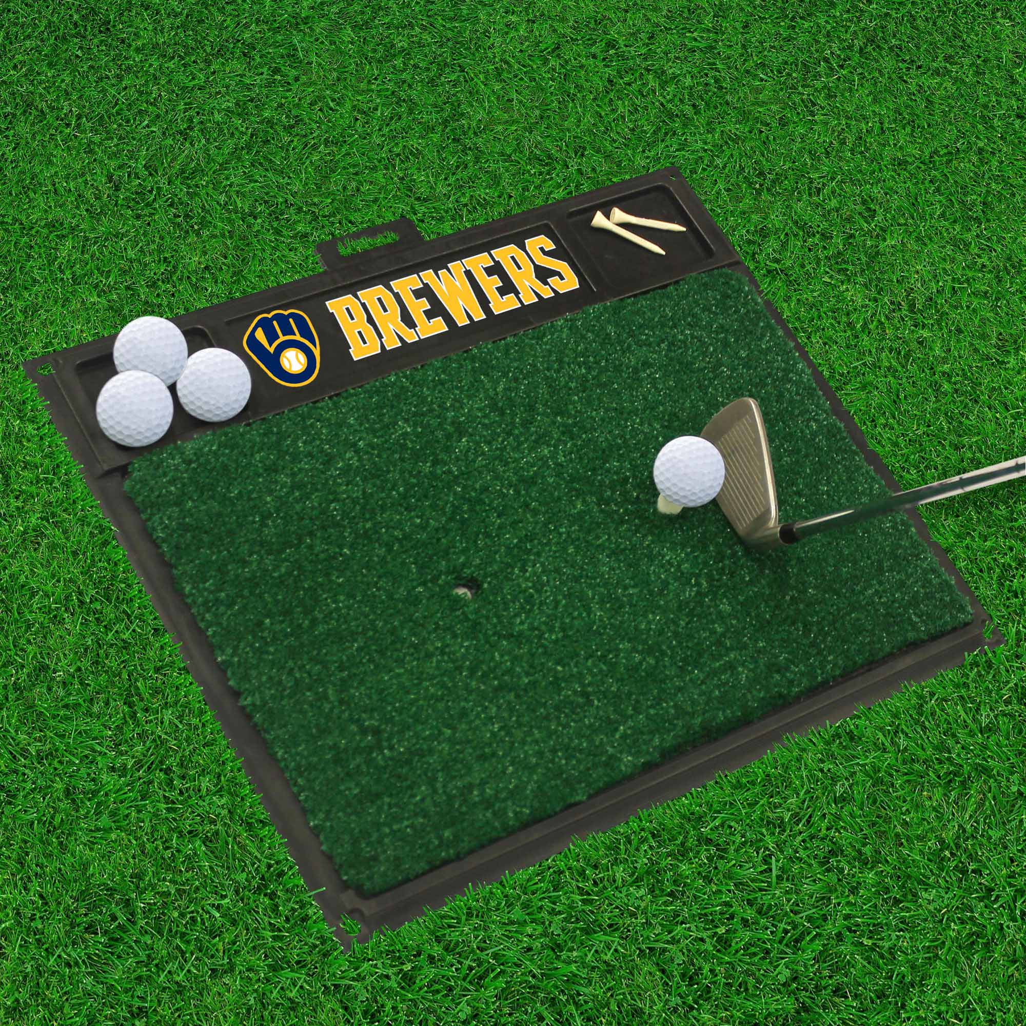 Milwaukee Brewers Golf Hitting Mat