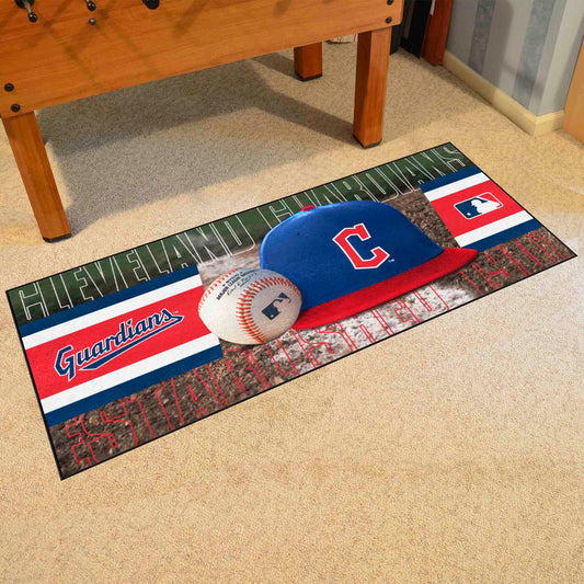 Cleveland Guardians Baseball Runner Rug - 30in. x 72in. - Cleveland Guardians