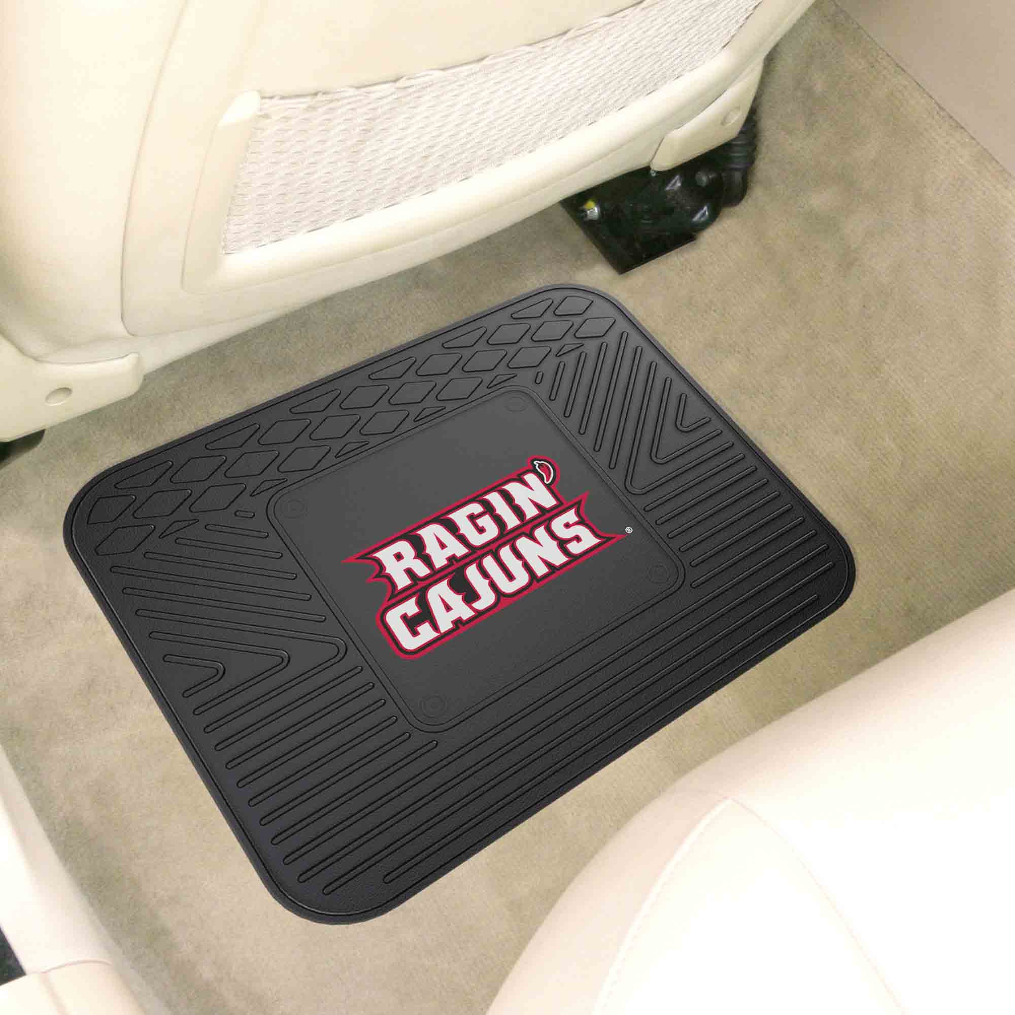 Louisiana-Lafayette Ragin' Cajuns Back Seat Car Utility Mat - 14in. x 17in.