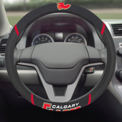 Calgary Flames Embroidered Steering Wheel Cover