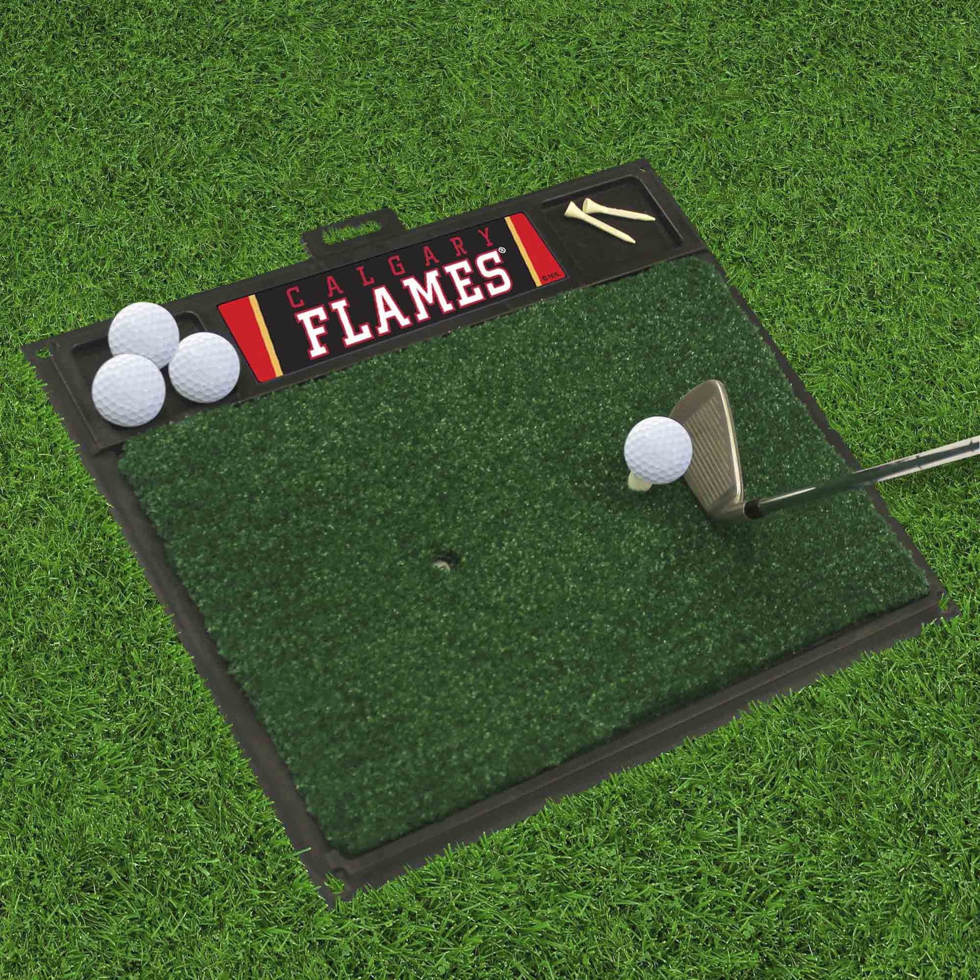 Calgary Flames Golf Hitting Mat