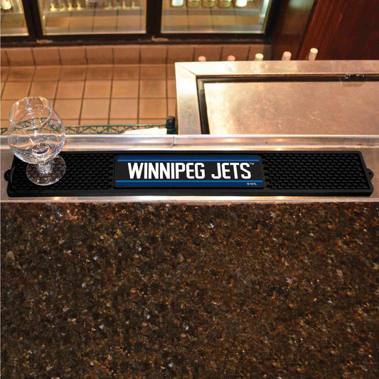 Winnipeg Jets Bar Drink Mat - 3.25in. x 24in.