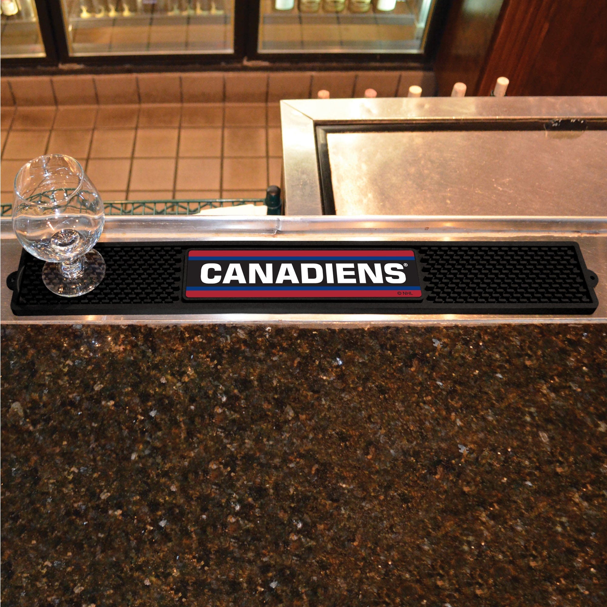 Montreal Canadiens Bar Drink Mat - 3.25in. x 24in.