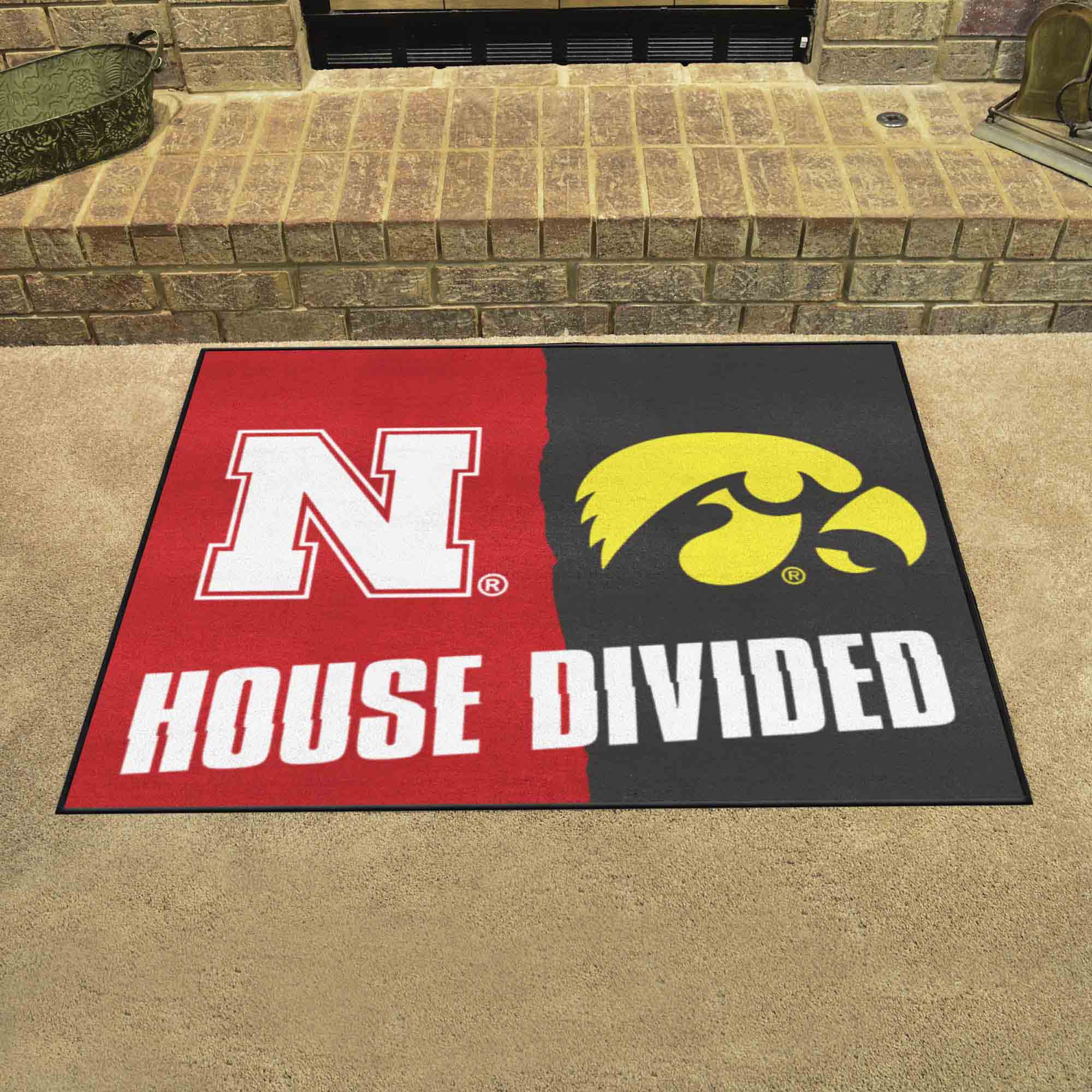 House Divided - Nebraska / Iowa House Divided House Divided Rug - 34 in. x 42.5 in. - House Divided - Nebraska / Iowa