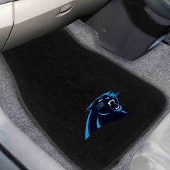 Carolina Panthers Embroidered Car Mat Set - 2 Pieces - Carolina Panthers