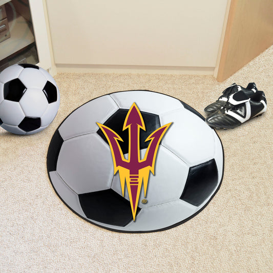 Arizona State Sun Devils Soccer Ball Rug - 27in. Diameter