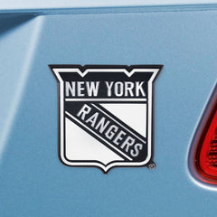 New York Rangers 3D Chrome Metal Emblem - New York Rangers