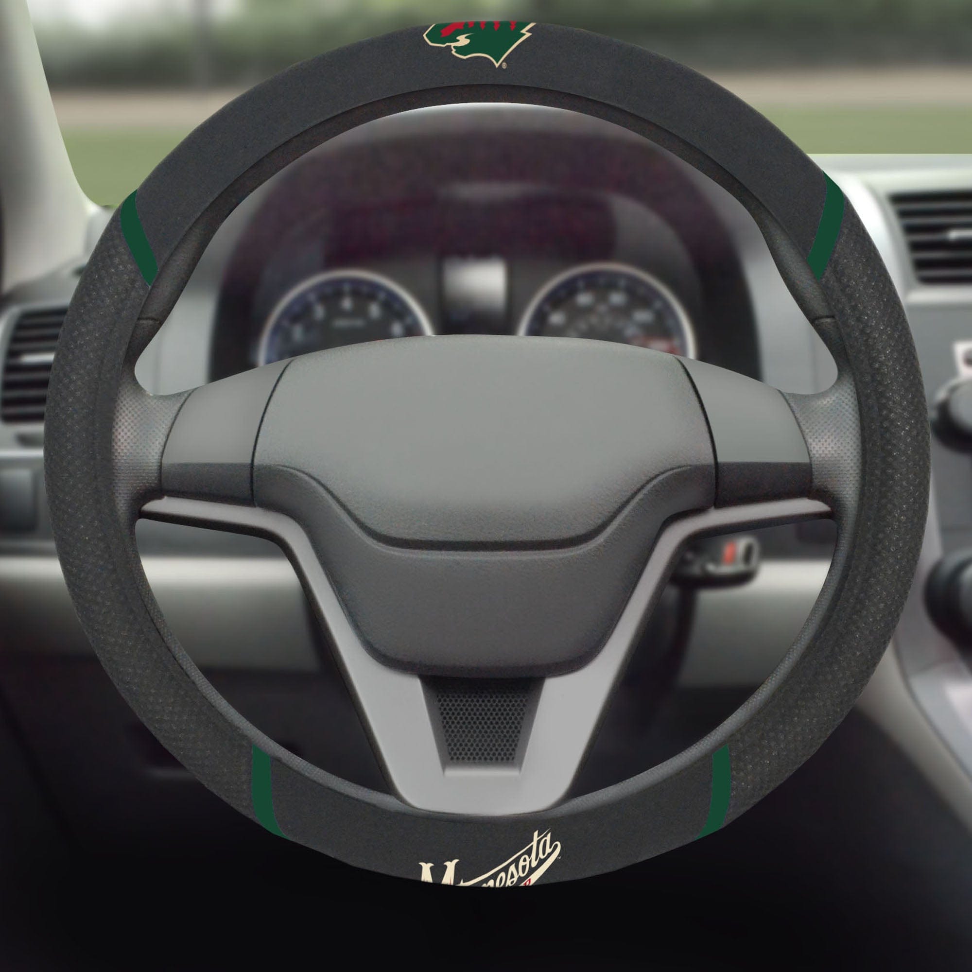 Minnesota Wild Embroidered Steering Wheel Cover