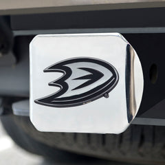 Anaheim Ducks Chrome Metal Hitch Cover with Chrome Metal 3D Emblem