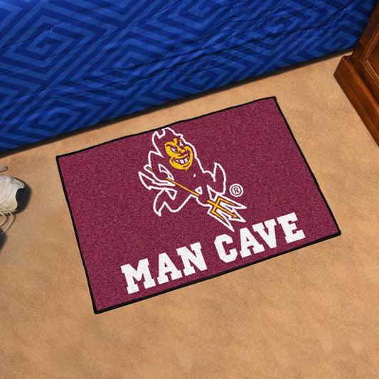 Arizona State Sun Devils Man Cave Starter Mat Accent Rug - 19in. x 30in., Sparky Logo