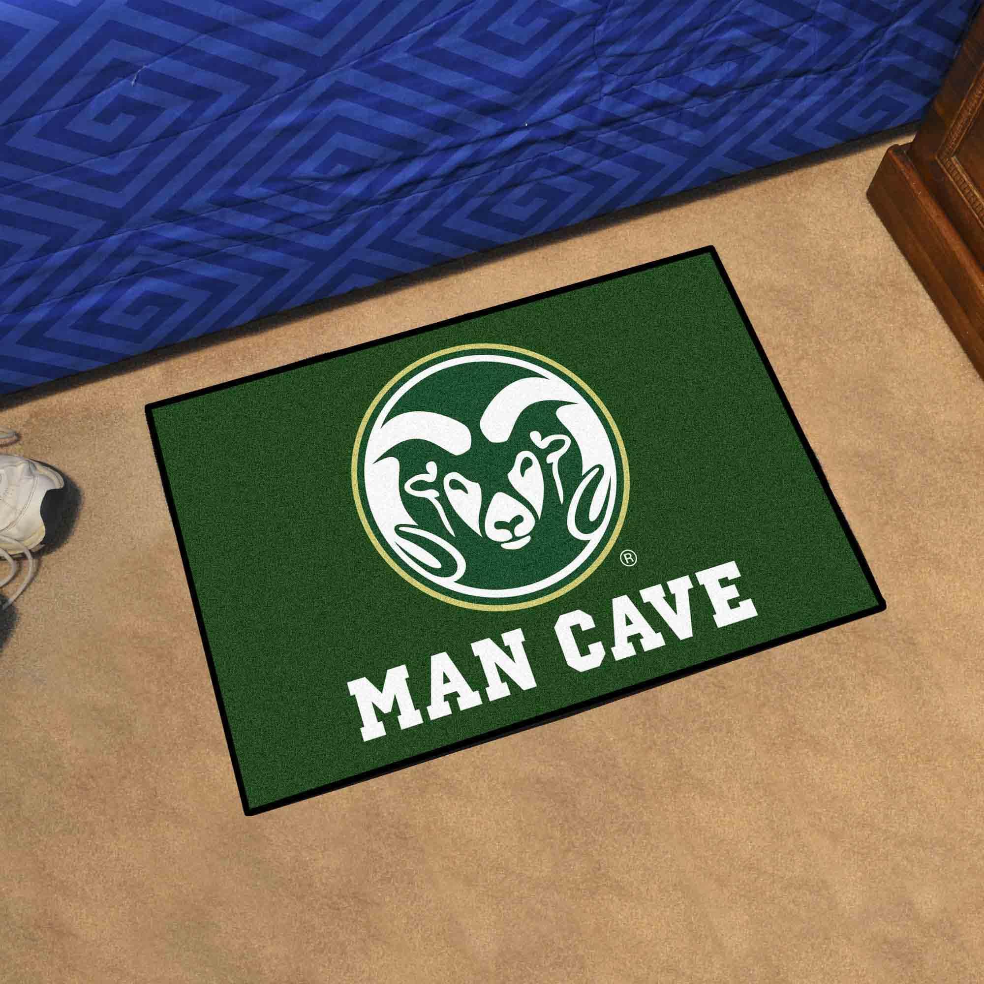 Colorado State Rams Man Cave Starter Mat Accent Rug - 19in. x 30in. - Colorado State