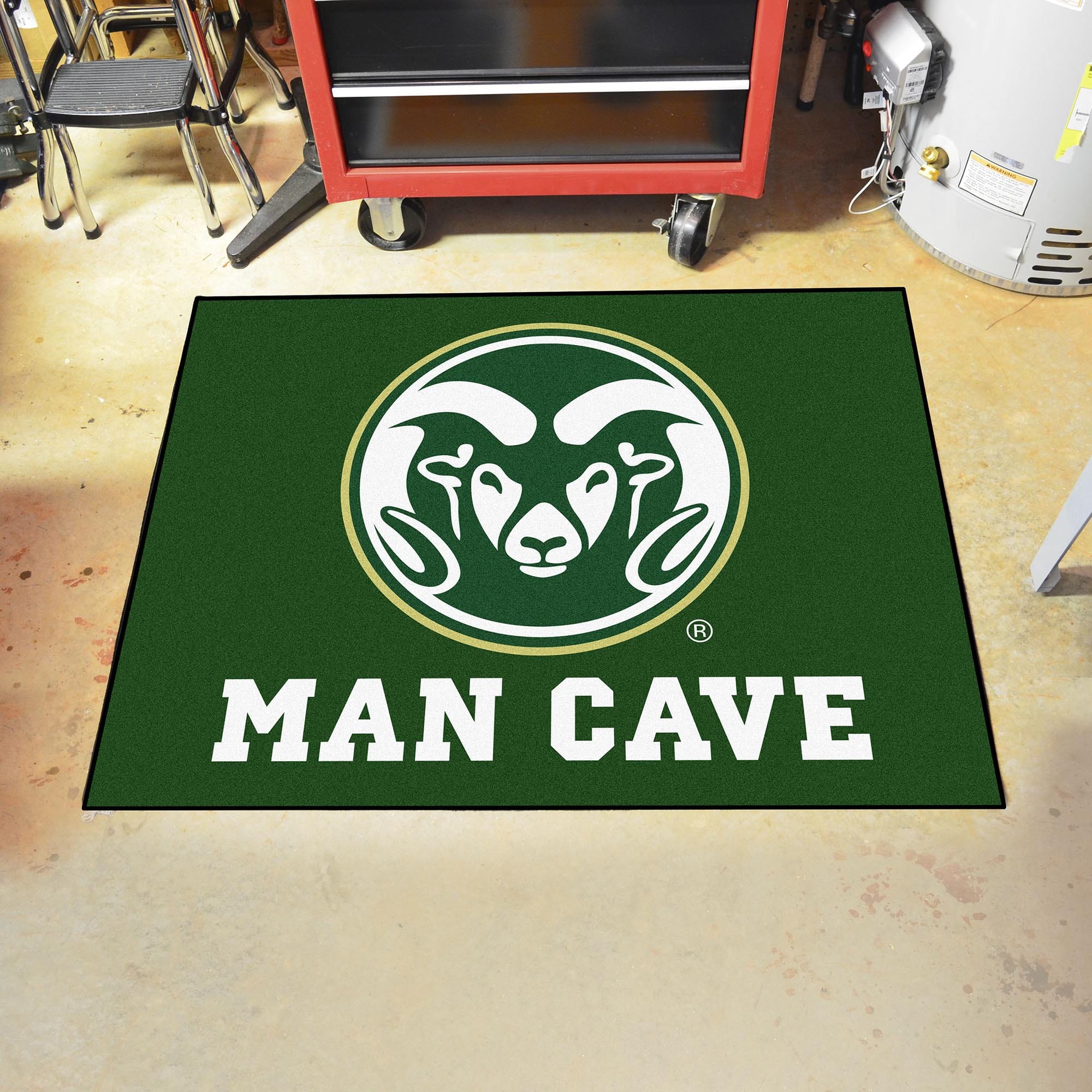 Colorado State Rams Man Cave All-Star Rug - 34 in. x 42.5 in. - Colorado State