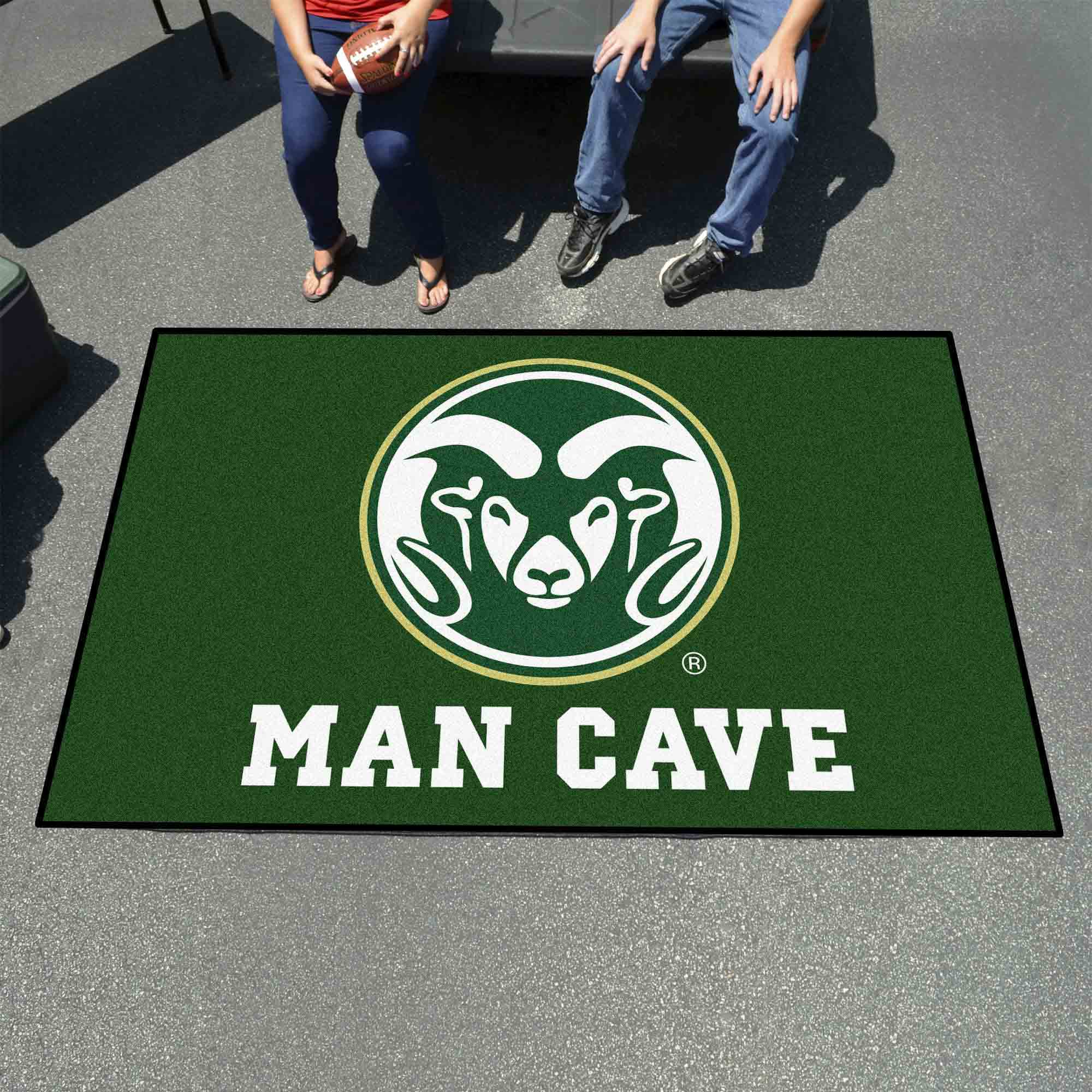 Colorado State Rams Man Cave Ulti-Mat Rug - 5ft. x 8ft. - Colorado State