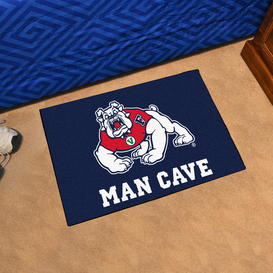 Fresno State Bulldogs Man Cave Starter Mat Accent Rug - 19in. x 30in., Navy