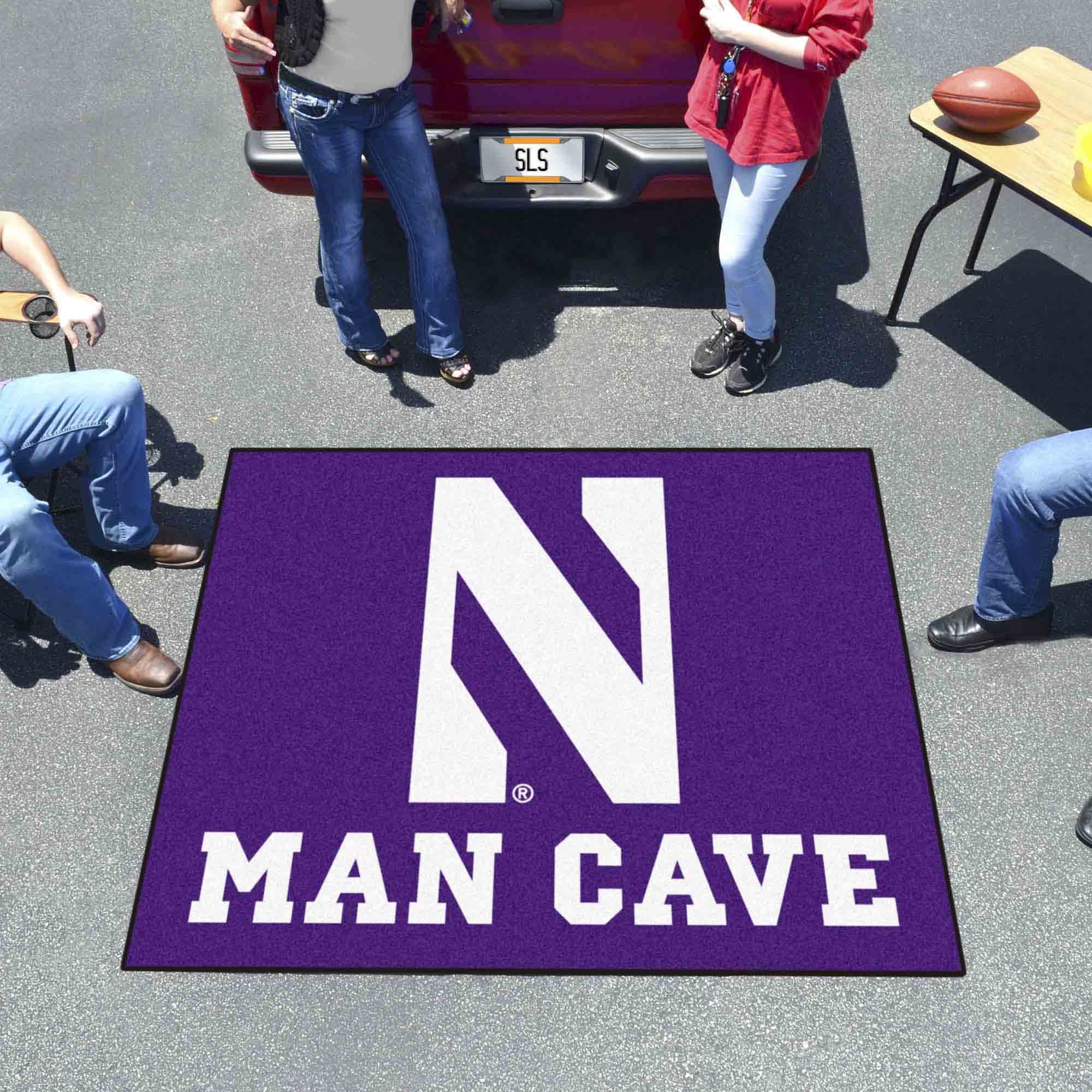 Northwestern Wildcats Man Cave Tailgater Rug - 5ft. x 6ft.