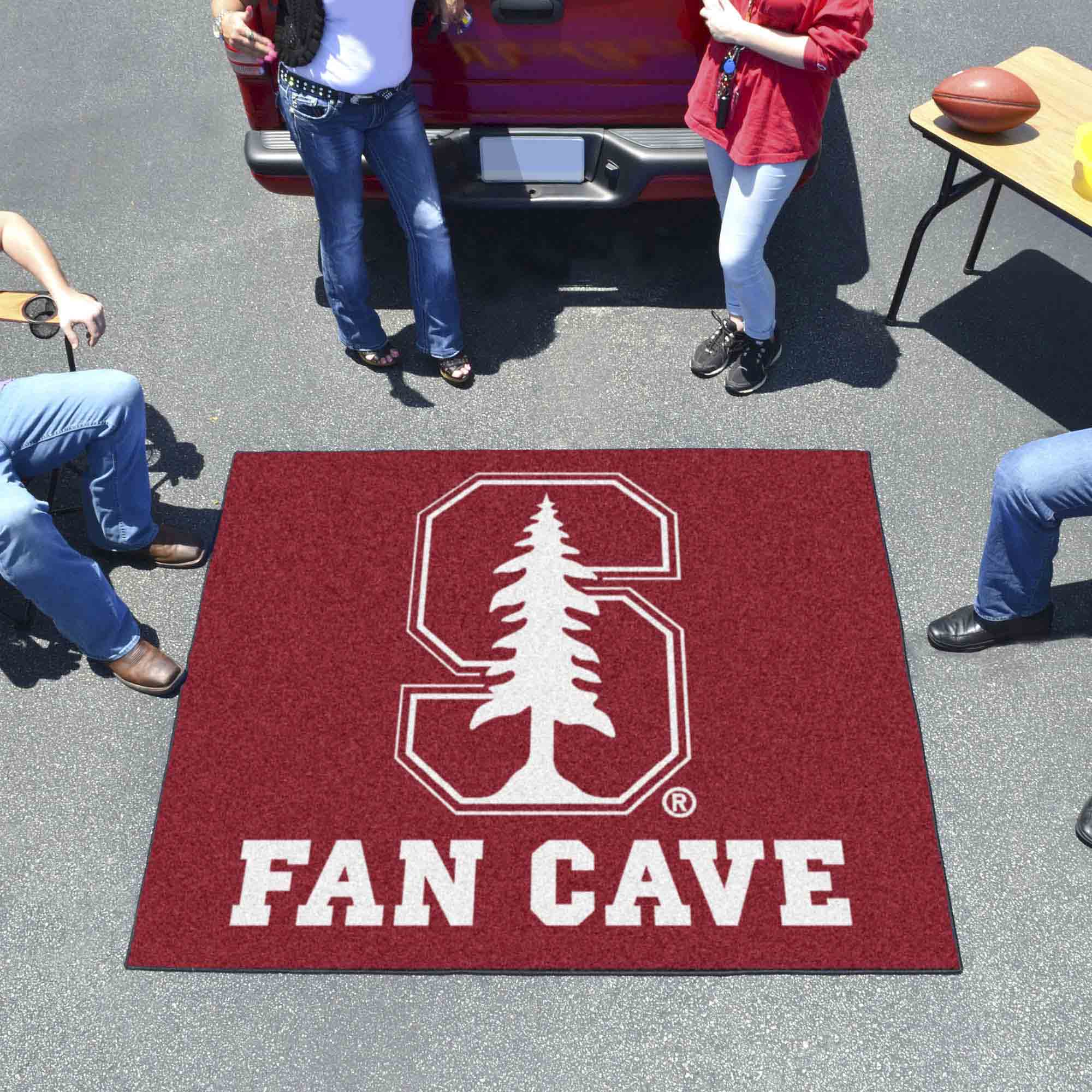 Stanford Cardinal Man Cave Tailgater Rug - 5ft. x 6ft.