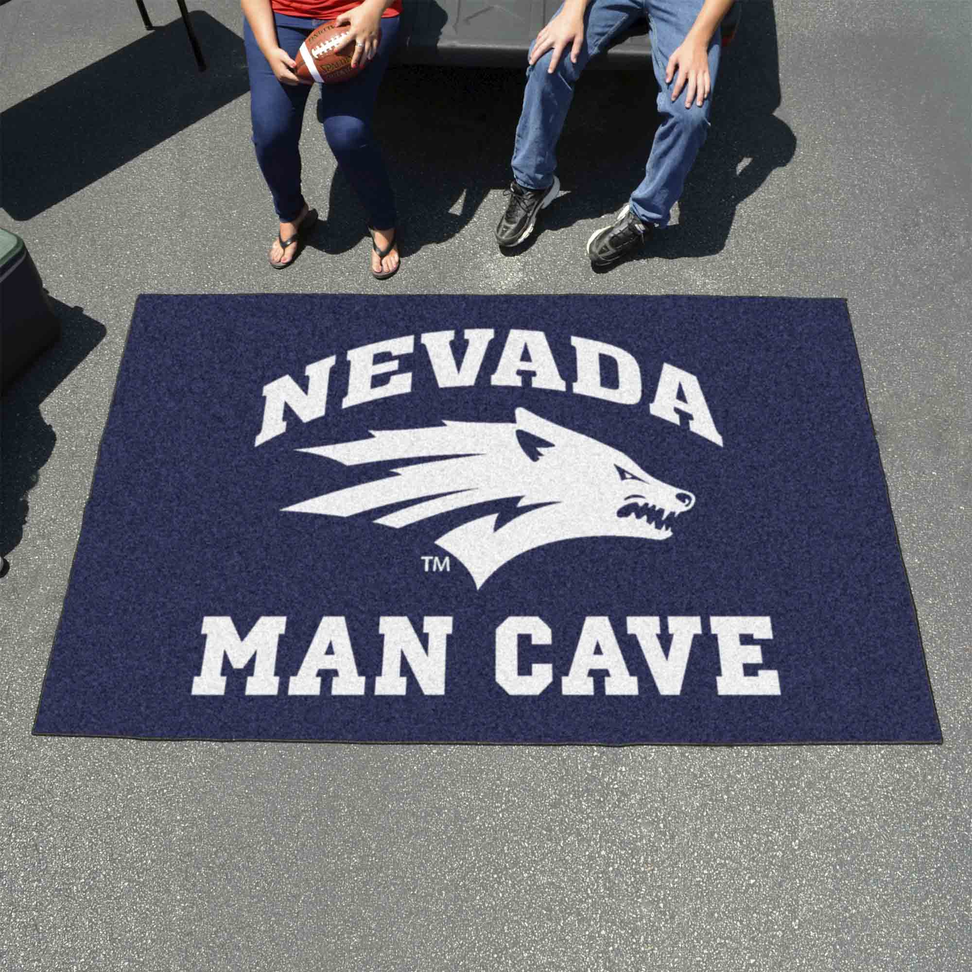 Nevada Wolfpack Man Cave Ulti-Mat Rug - 5ft. x 8ft. - Nevada