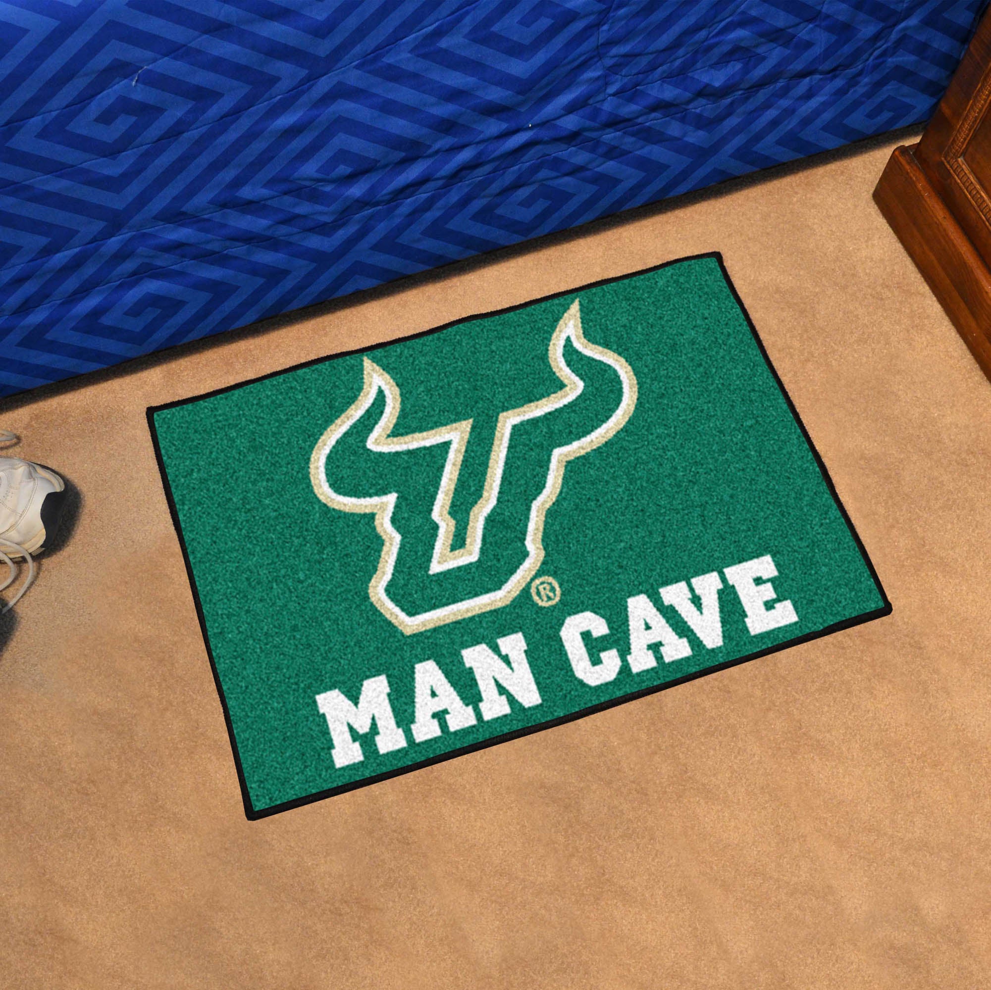 South Florida Bulls Man Cave Starter Mat Accent Rug - 19in. x 30in.