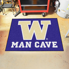 Washington Huskies Man Cave All-Star Rug - 34 in. x 42.5 in.