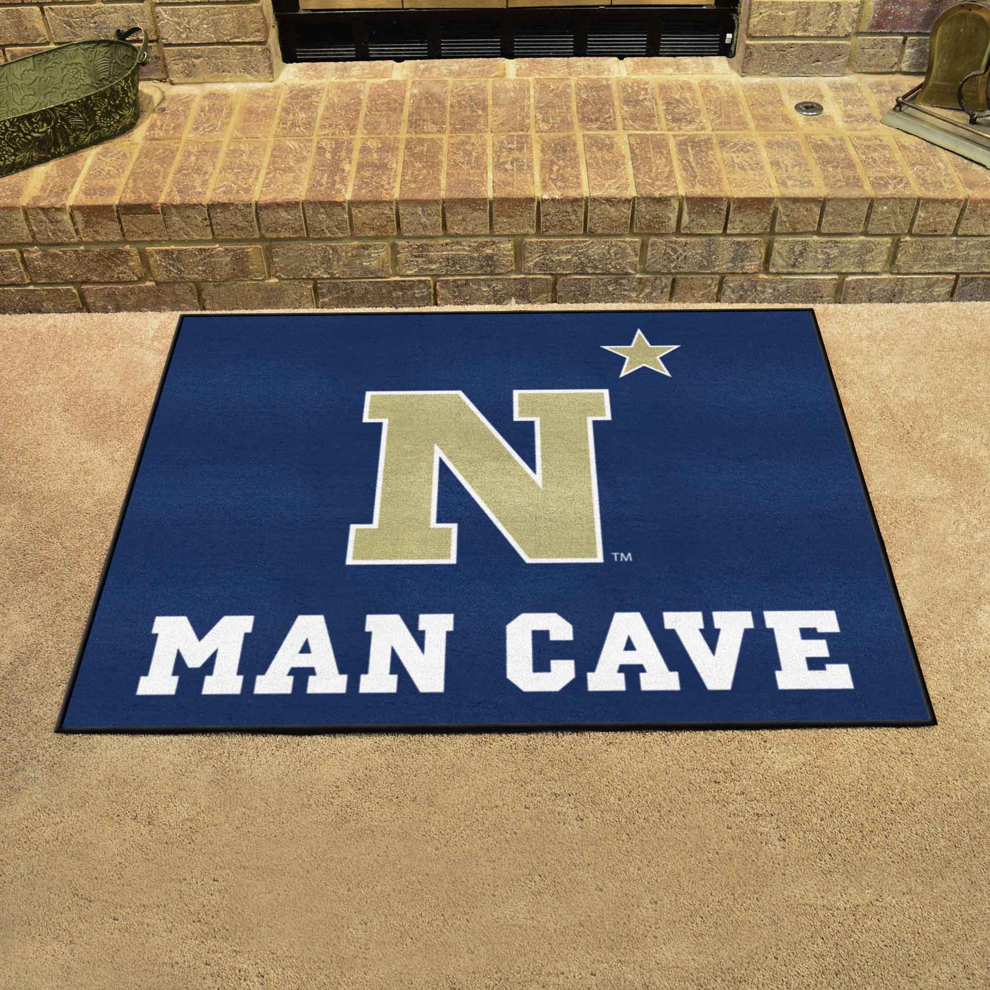 Naval Academy Man Cave All-Star Rug - 34 in. x 42.5 in.