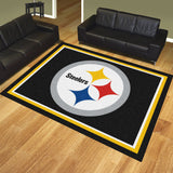 Pittsburgh Steelers 8ft. x 10 ft. Plush Area Rug